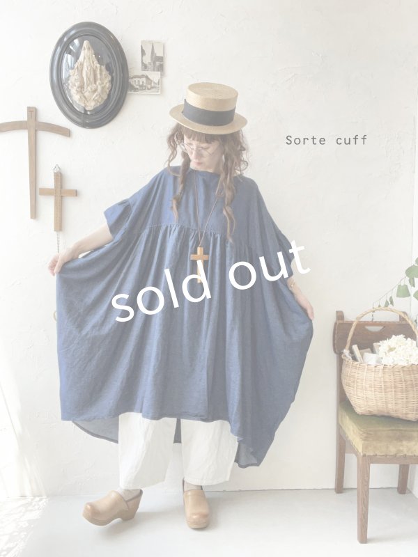 画像8: sorte cuff／インディゴフレアワンピース (8)