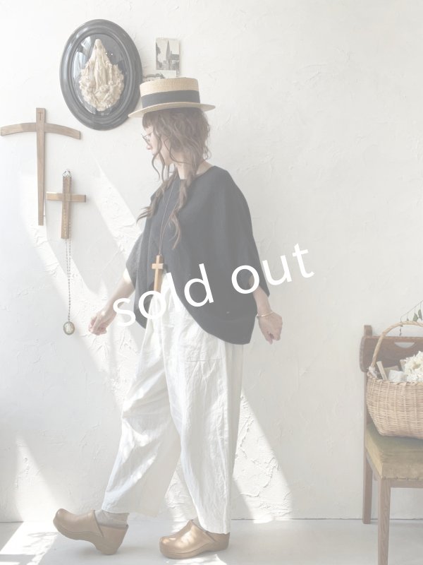 画像11: 08mab/デザインニットプルオーバー・黒 (11)