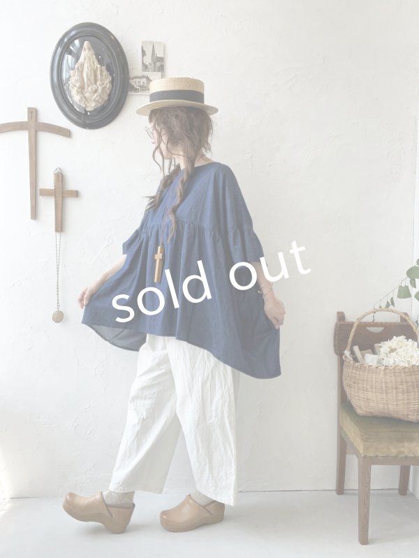 画像10: sorte cuff／インディゴフレアプルオーバー (10)