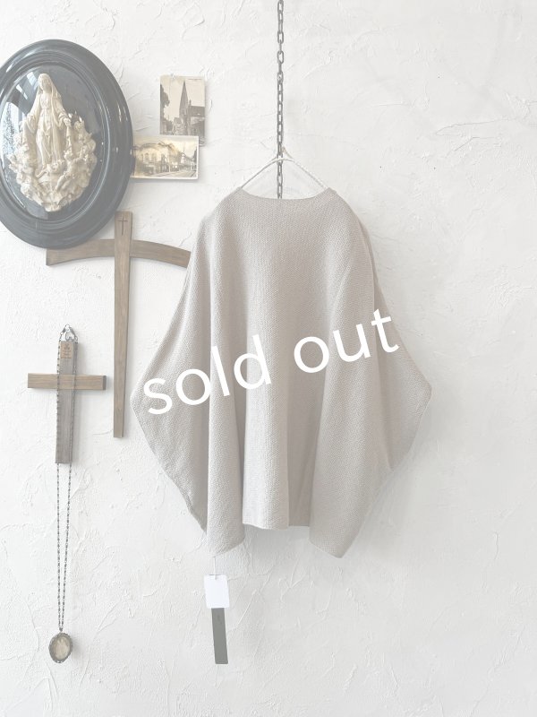 画像4: 08mab/デザインニットプルオーバー・ベージュ (4)