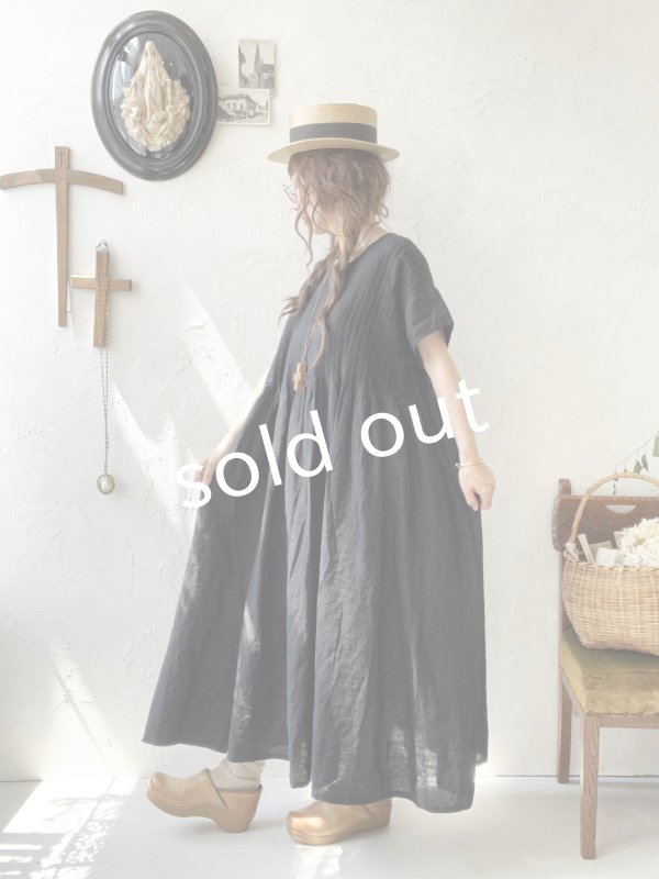 画像12: 08mab/リネン２wayピンタックワンピース・キナリ (12)