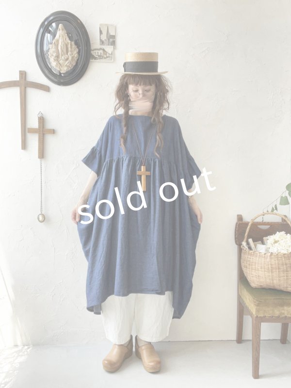 画像9: sorte cuff／インディゴフレアワンピース (9)