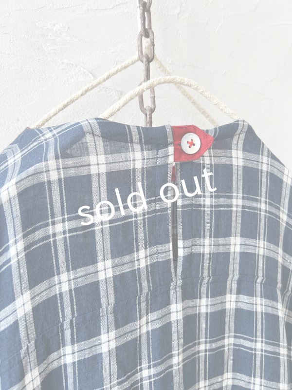 画像8: MARCHE' DE SOEUR／ギャザーワンピース・ブルーグリーンチェック (8)