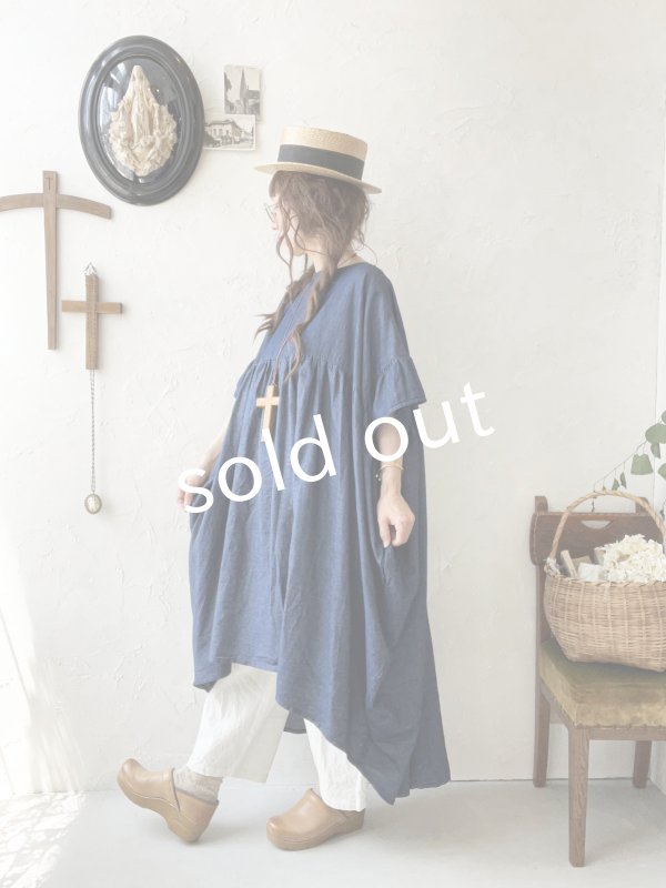 画像11: sorte cuff／インディゴフレアワンピース (11)