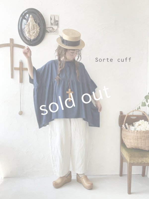 画像9: sorte cuff／インディゴフレアプルオーバー (9)