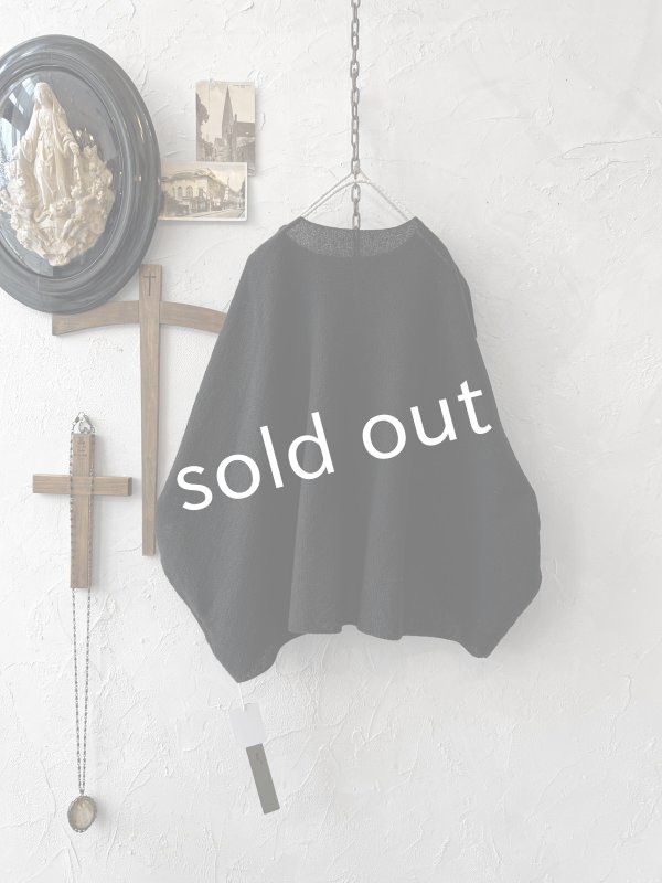 画像5: 08mab/デザインニットプルオーバー・黒 (5)