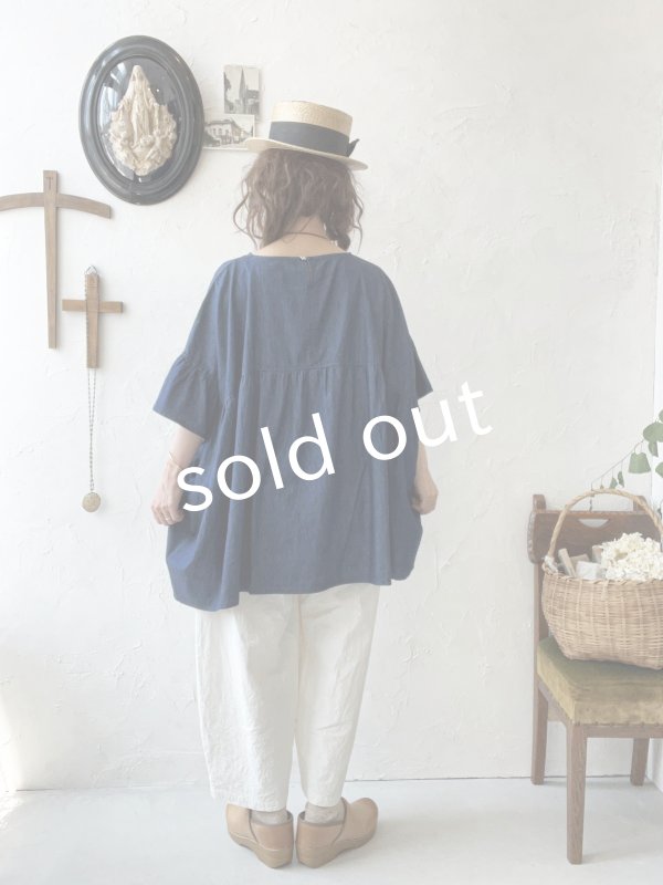 画像11: sorte cuff／インディゴフレアプルオーバー (11)