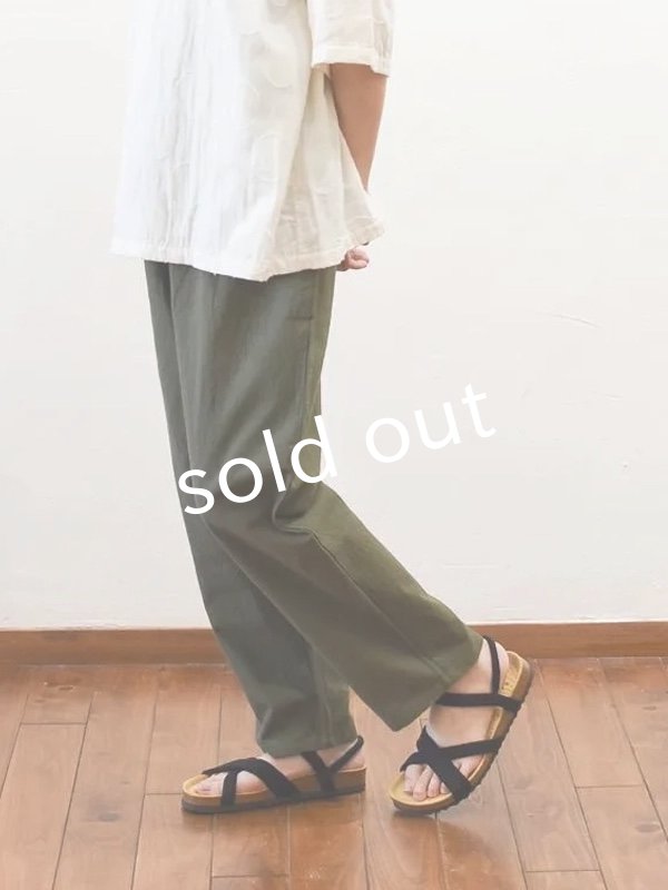 画像8: seasew./520 ワッシャーコットンペチパンツ・ネイビー (8)