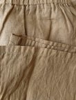 画像2: seasew.／521 リネンワイドペチパンツ・ライトブラウン (2)