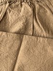 画像2: seasew.／521 ワッシャーコットンワイドペチパンツ・ライトブラウン (2)