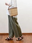 画像7: seasew.／521 リネンワイドペチパンツ・ライトブラウン (7)