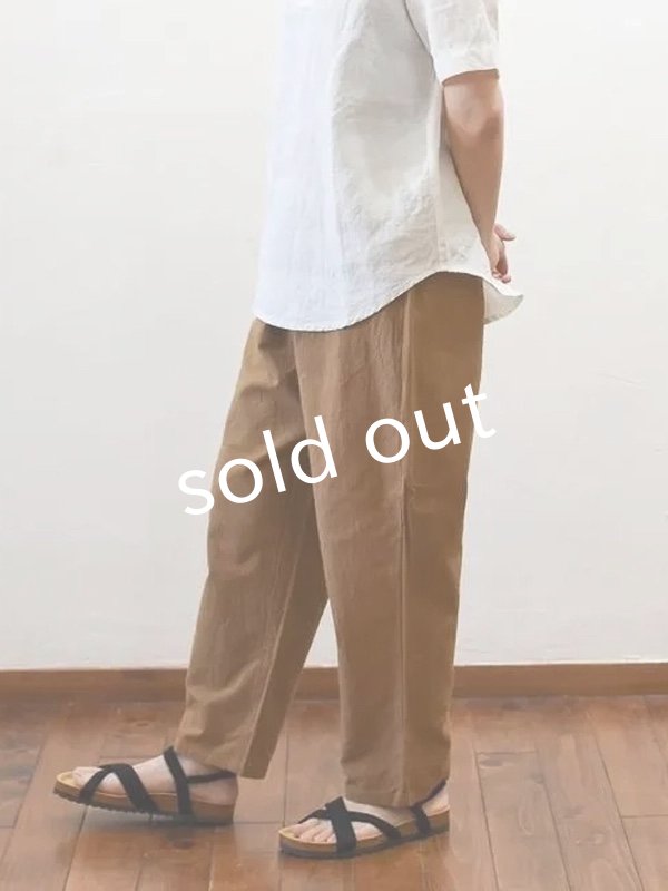 画像6: seasew./520 ワッシャーコットンペチパンツ・ネイビー (6)