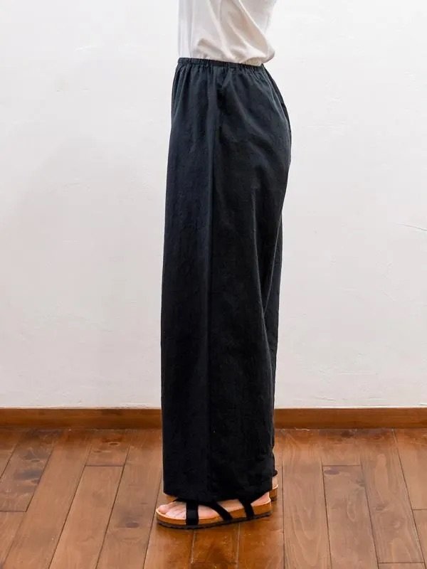 画像7: seasew.／527 ワッシャーコットンワイドペチパンツ・キナリ (7)