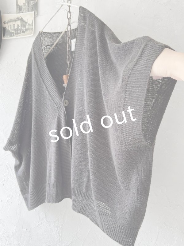 画像5: SO／ヘンプコットンカーディガン・チャコール (5)