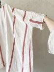 画像5: SO／ガーゼワイドチュニック・レッドストライプ (5)