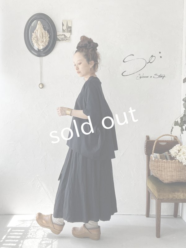 画像8: SO／切り替えワイドプルオーバー・ネイビーブラック (8)