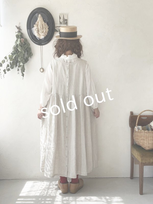 画像3: ubasoku/ピンタック２wayワンピース・生成り (3)