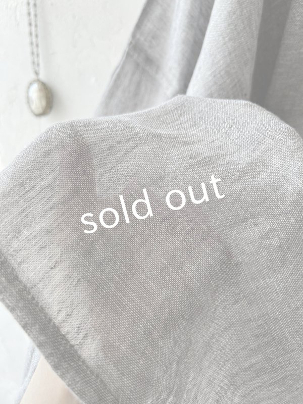 画像5: SO／ガーゼワイドチュニック・グレー (5)