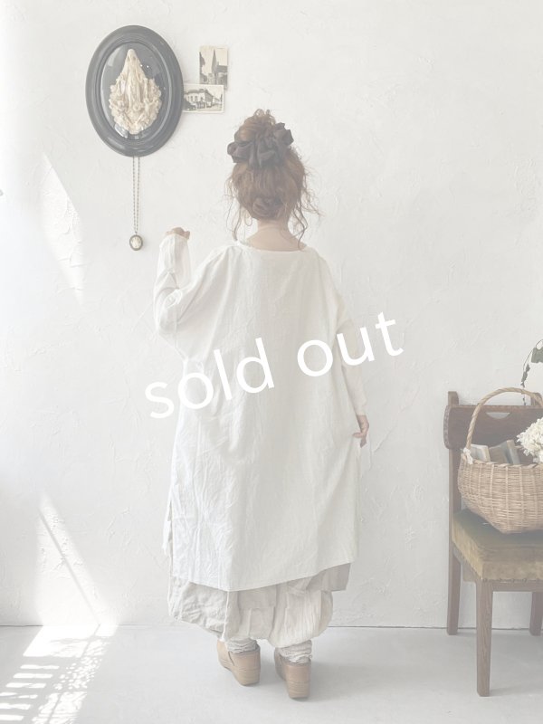 画像13: SO／裁ち切りスキッパーチュニック・ブラック (13)