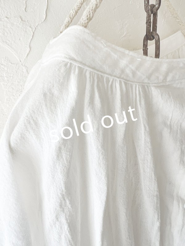 画像3: SO/コットンボイルブラウス・オフ (3)