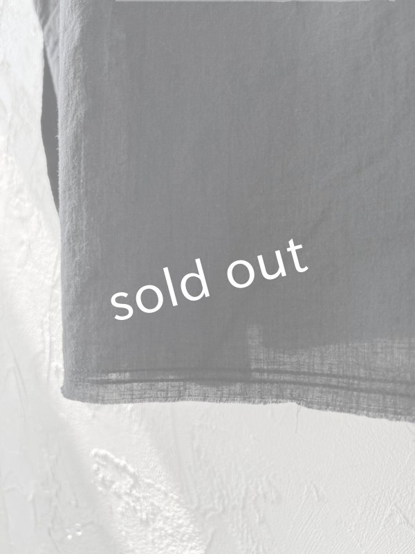 画像3: SO／裁ち切りスキッパーチュニック・ブラック (3)