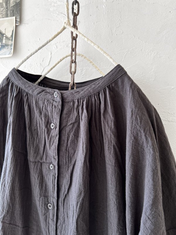 画像3: SO／コットンボイルブラウス・スミ (3)