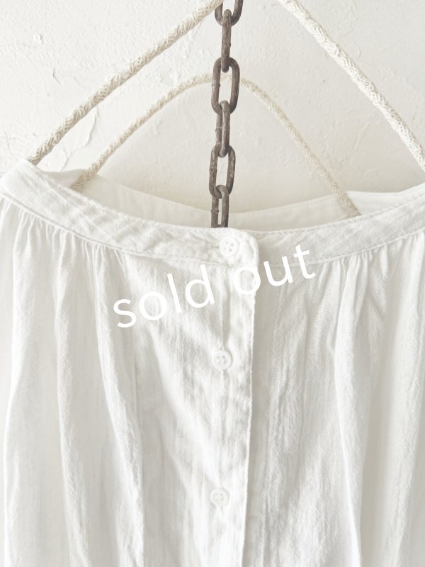 画像2: SO/コットンボイルブラウス・オフ (2)