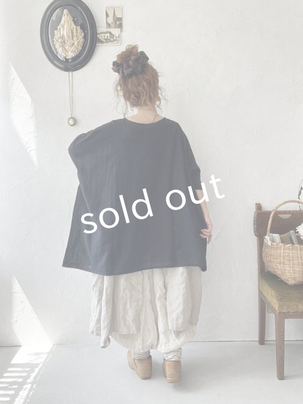 画像11: SO／ガーゼワイドチュニック・グレー (11)