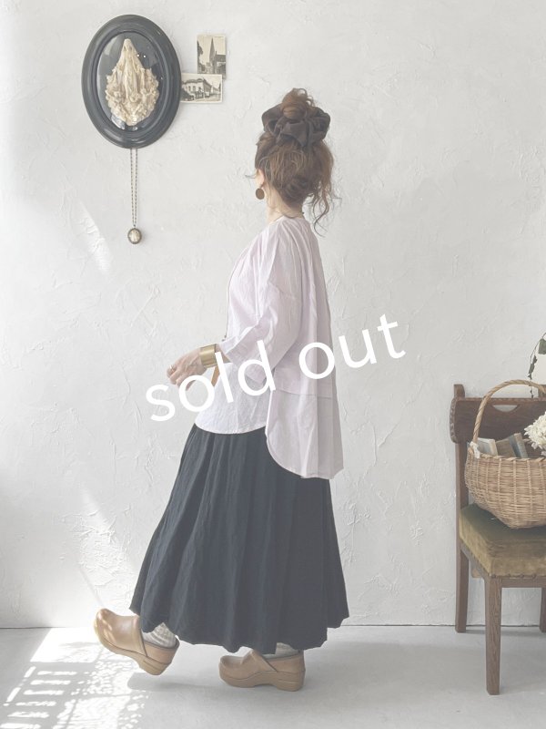 画像10: SO/コットンボイルブラウス・ペールピンク (10)