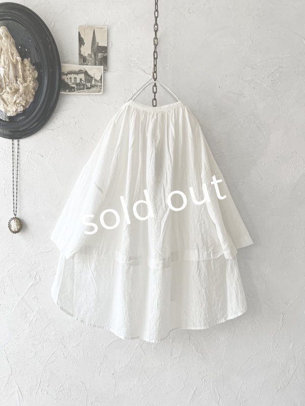 画像9: SO/コットンボイルブラウス・オフ (9)