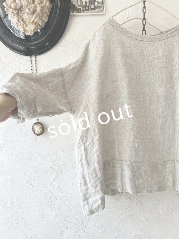 画像4: SO／太パイピング衿プルオーバー・ナチュラル (4)