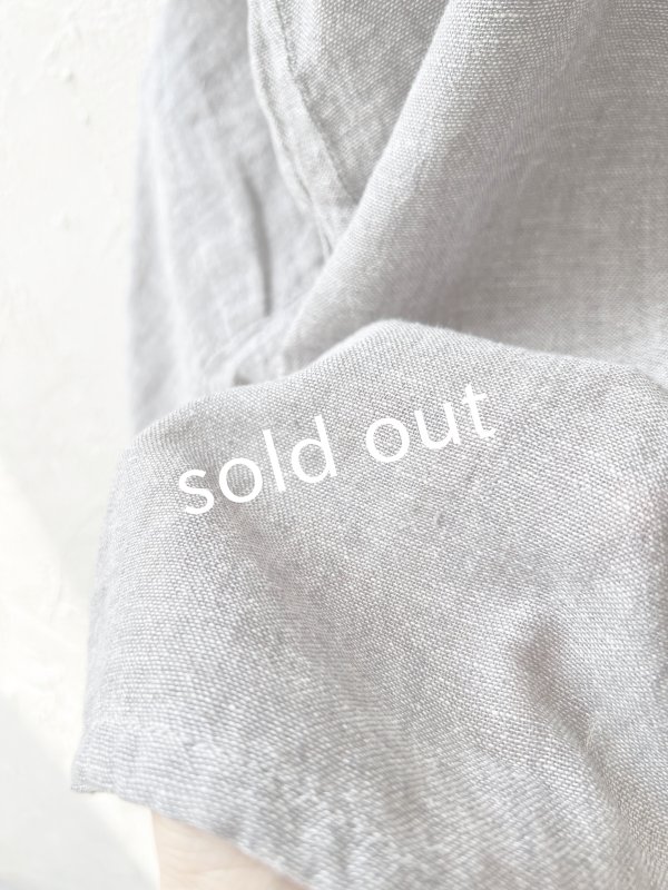 画像4: SO／ガーゼワイドチュニック・グレー (4)