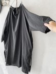 画像5: SO／裁ち切りスキッパーチュニック・ブラック (5)