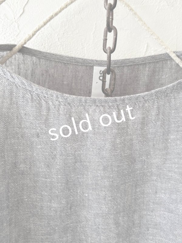 画像2: SO／ガーゼワイドチュニック・グレー (2)