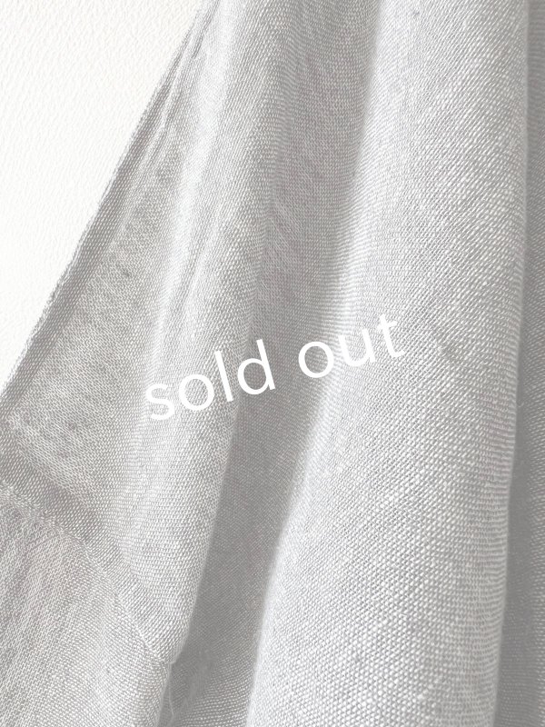 画像7: SO／ガーゼワイドチュニック・グレー (7)