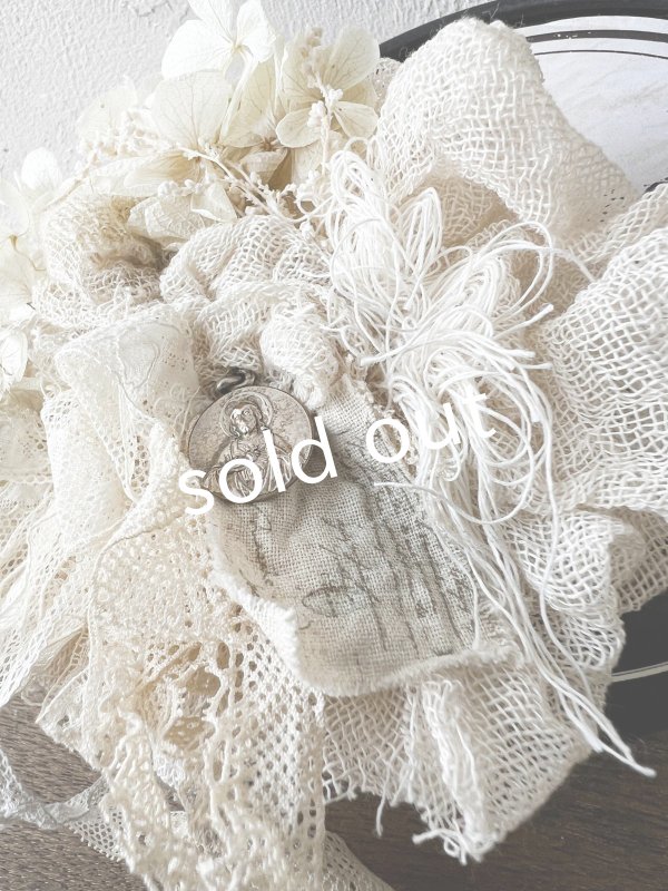 画像4: pollenbienco／アンティークレースのコサージュ・C (4)