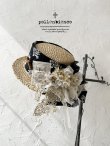 画像1: pollenbienco／アンティークレースの帽子・D (1)