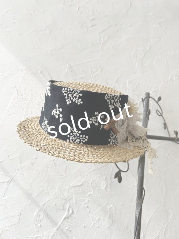 画像5: pollenbienco／アンティークレースの帽子・D (5)