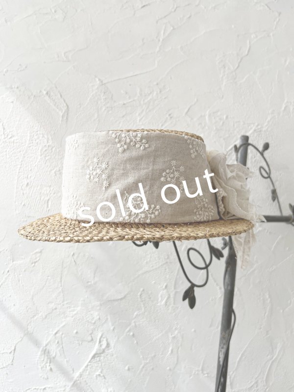 画像5: pollenbienco／アンティークレースの帽子・B (5)