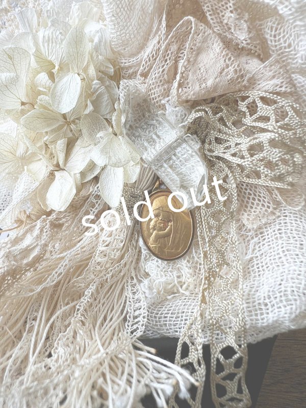 画像4: pollenbienco／アンティークレースのコサージュ・B (4)