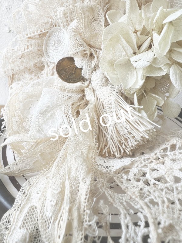 画像5: pollenbienco／アンティークレースのコサージュ・A (5)