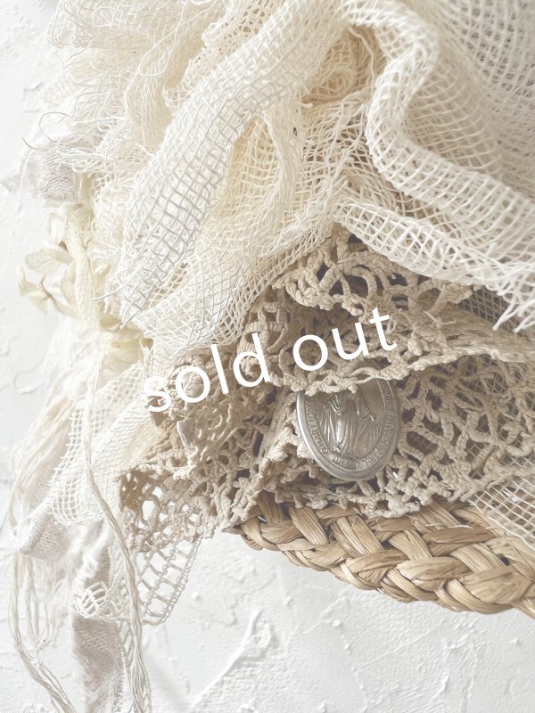画像6: pollenbienco／アンティークレースの帽子・B (6)