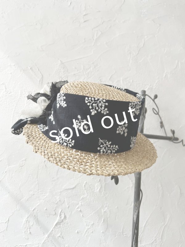 画像4: pollenbienco／アンティークレースの帽子・D (4)