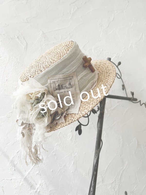 画像3: pollenbienco／アンティークレースの帽子・A (3)