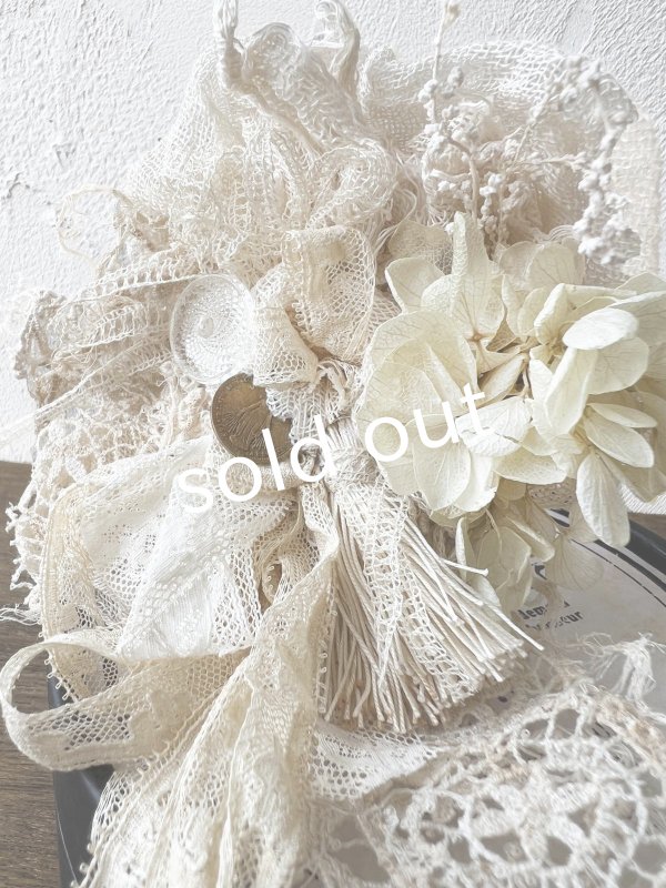 画像4: pollenbienco／アンティークレースのコサージュ・A (4)