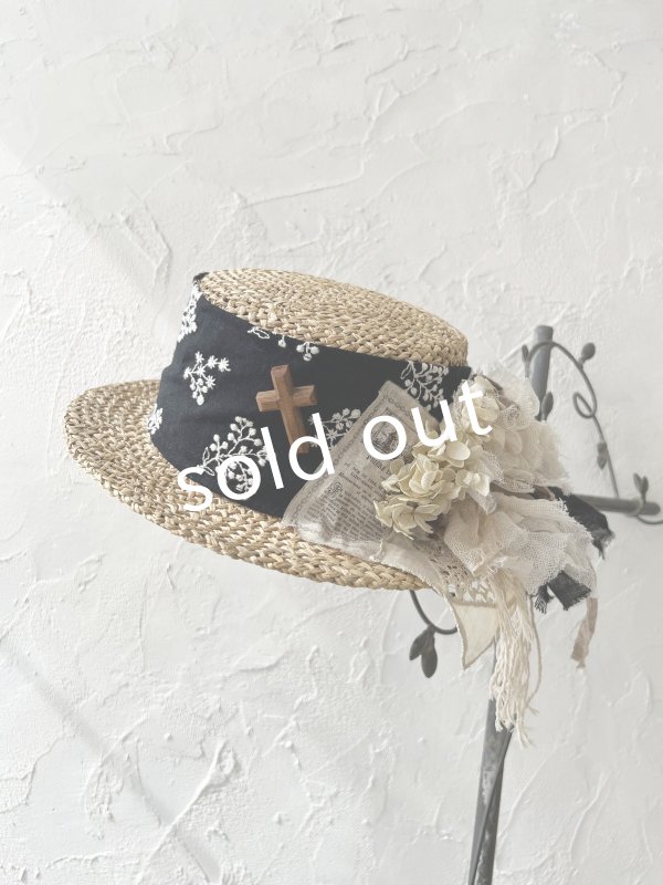 画像3: pollenbienco／アンティークレースの帽子・C (3)