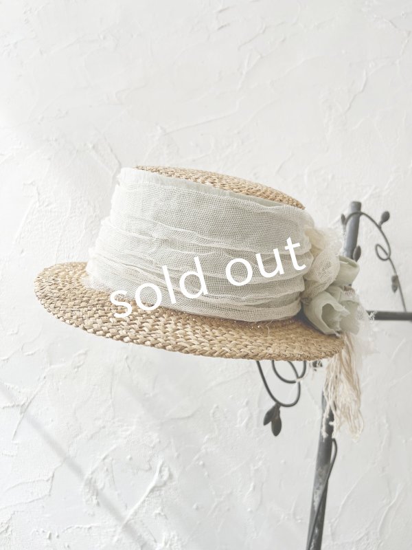 画像6: pollenbienco／アンティークレースの帽子・A (6)