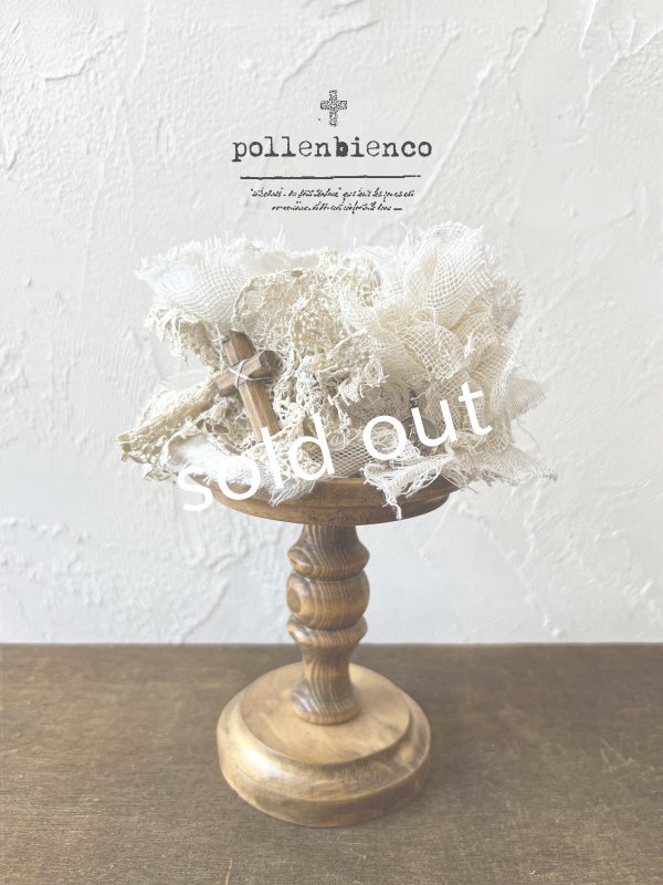 画像2: pollenbienco／アンティークレースのブレスレット・オフ (2)