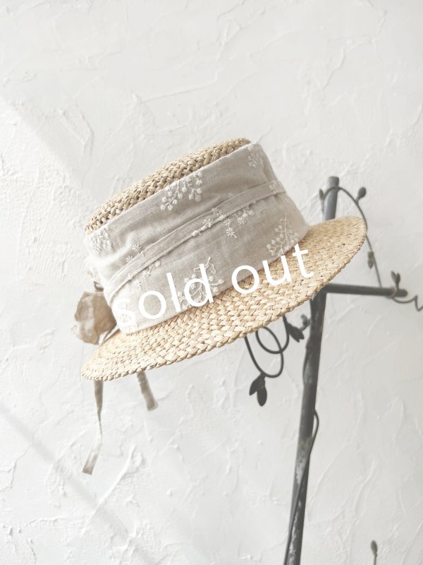 画像5: pollenbienco／アンティークレースの帽子・E (5)