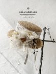 画像1: pollenbienco／アンティークレースの帽子・E (1)